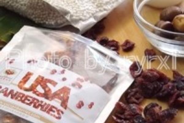 蔓越莓板栗水晶粽的做法图解1