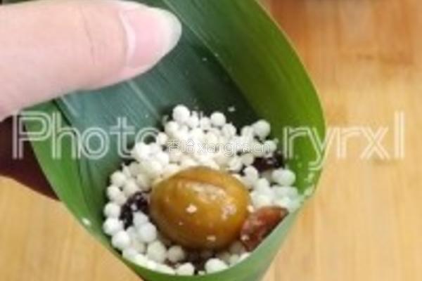 蔓越莓板栗水晶粽的做法图解6