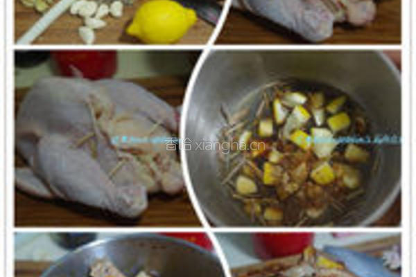 柠檬香茅草烤鸡的做法图解1