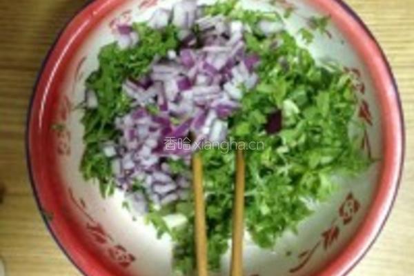 苦菊蛋饼的做法图解1