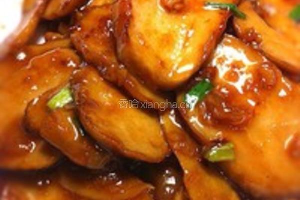 三杯鸡腿菇的做法图解1