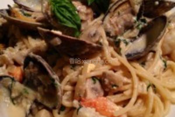 白酱海鲜意大利面的做法图解25