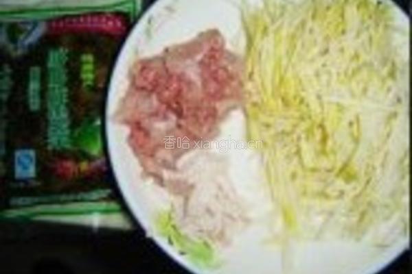 雪菜春笋肉丝手擀面的做法图解4