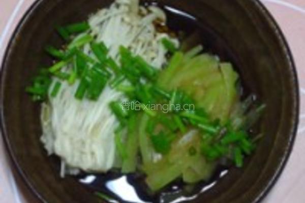 辣拌西瓜皮金针菇的做法图解6