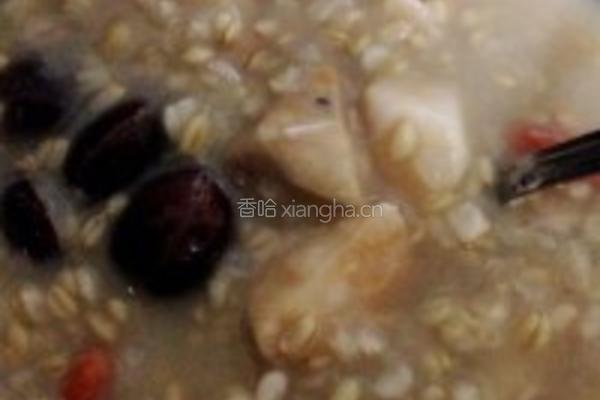 淮山燕麦桂圆粥的做法图解4
