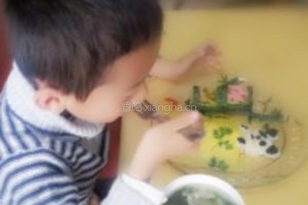 在竹林里睡觉的熊猫的做法图解2