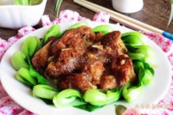 猴头菇扒油菜心的做法图解13