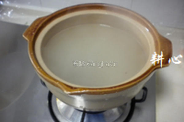 发菜肉片粥的做法图解6