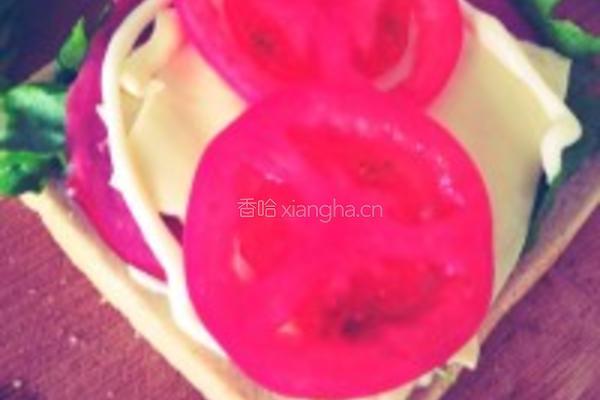 酥软足料火腿三明治的做法图解4