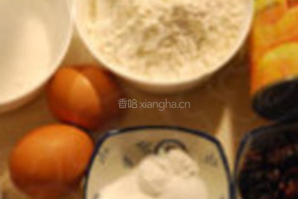 黄桃果干面包的做法图解1