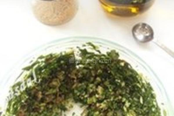 小米面油菜香菇包的做法图解2