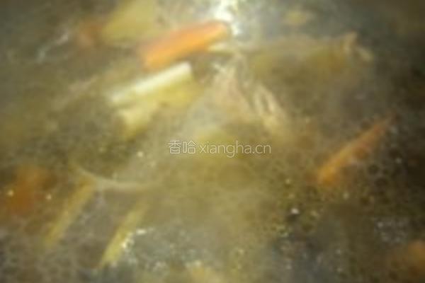山药红根炖牛排的做法图解4