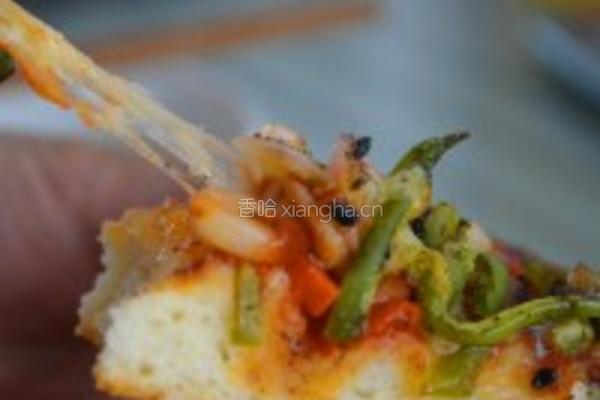超酥软鱿鱼披萨的做法图解9