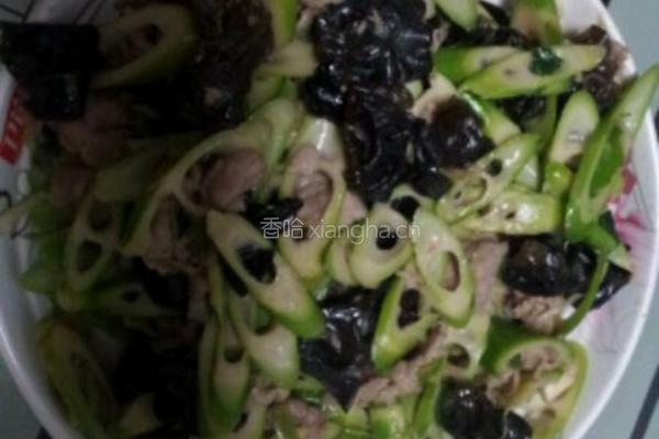木耳春笋炒肉片