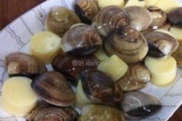 鸡蛋豆腐蒸文蛤的做法图解3