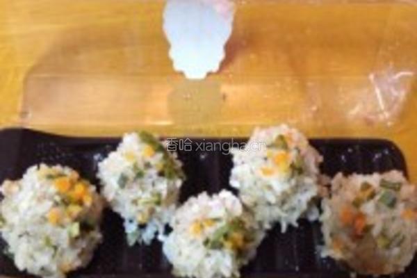 香菇冬笋肉丸子的做法图解3