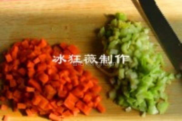 鸡肉蔬菜粥的做法图解3