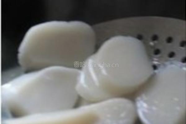 橄菜四季豆炒年糕的做法图解4