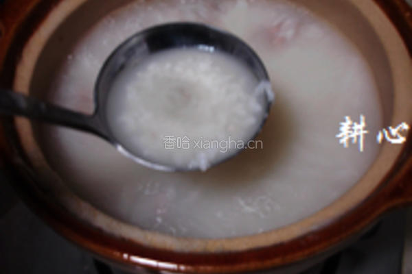猪肝肉排粥的做法图解8