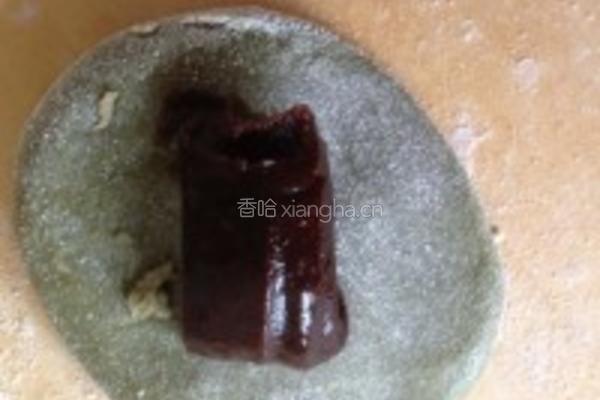 抹茶红豆沙糯米糍的做法图解8