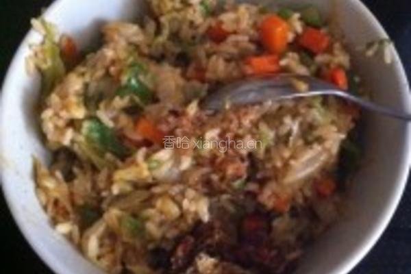 蔬菜汇炒饭的做法图解7