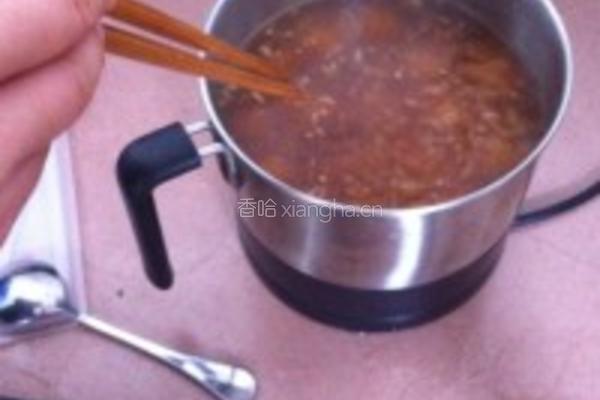 枸杞酒酿红糖汤圆的做法图解1