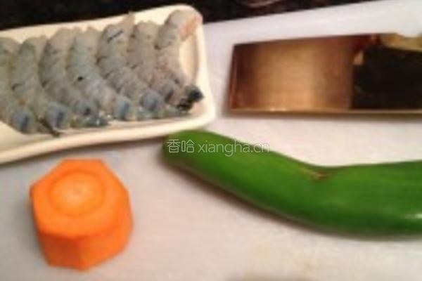 虾仁桂花炒饭的做法图解2