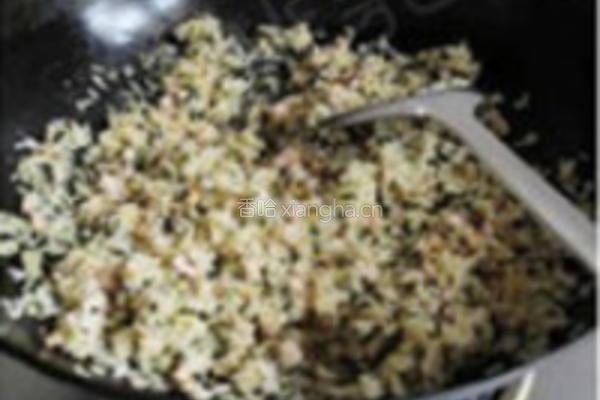 紫苏肉碎炒饭的做法图解9