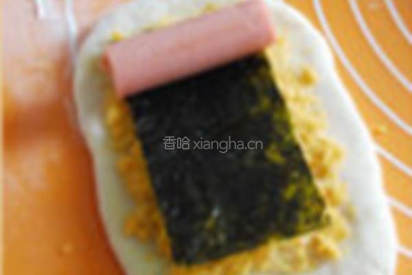 肉松香肠包and培根海苔包的做法图解6