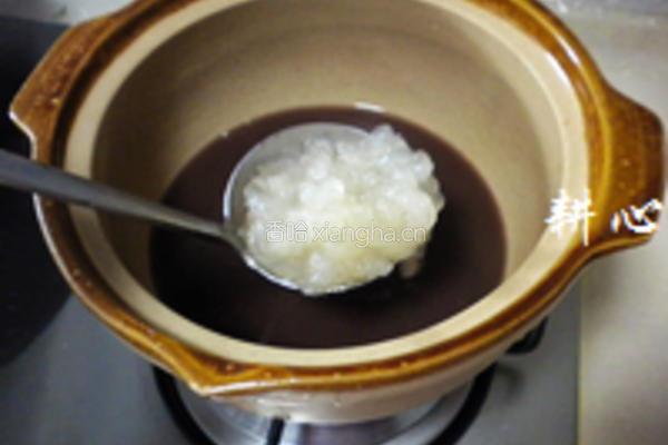 红豆沙雪蛤糖水的做法图解3