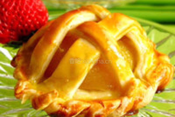 DIY酥皮黄桃塔的做法图解3