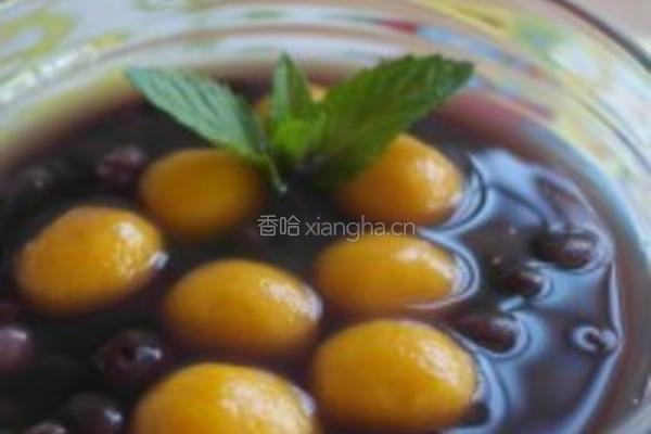 南瓜汤圆红豆汤的做法图解7