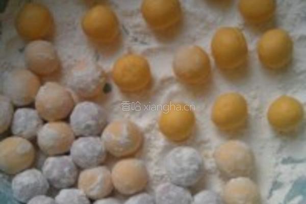 紫薯南瓜酒酿汤圆的做法图解4