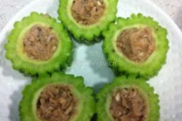 虾蓉酿苦瓜的做法图解6