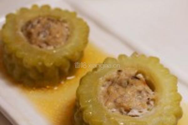 虾蓉酿苦瓜的做法图解8