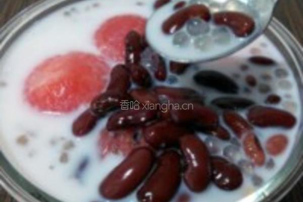 西瓜芸豆西米露的做法图解4