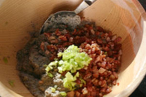 黑豆浆&黑豆培根饼的做法图解6