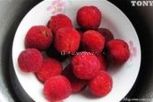 杨梅蒸糕的做法图解4