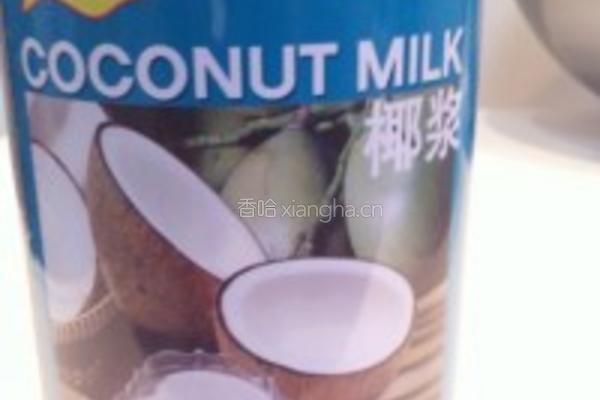 椰香芒果紫米的做法图解3