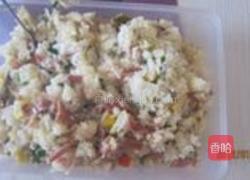 培根榨菜蛋炒饭的做法图解8