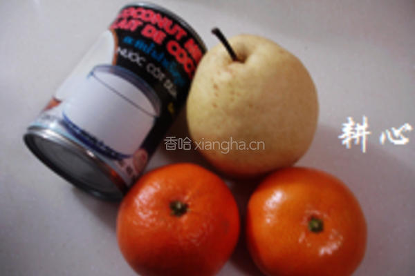 柑橘梨子糖水的做法图解1