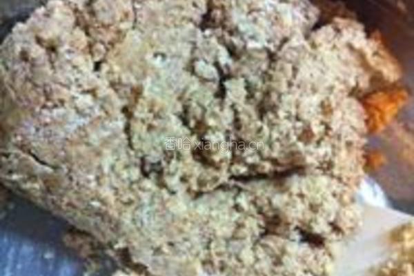 全麦椰香南瓜子酥饼的做法图解3