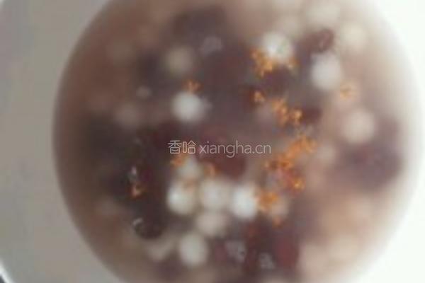 蜜豆桂花元宵的做法图解1