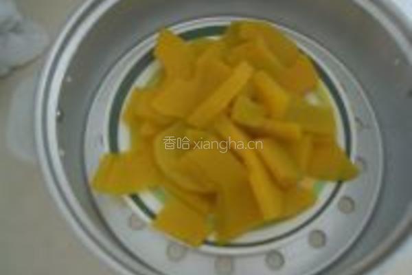 南瓜红豆汤圆的做法图解2