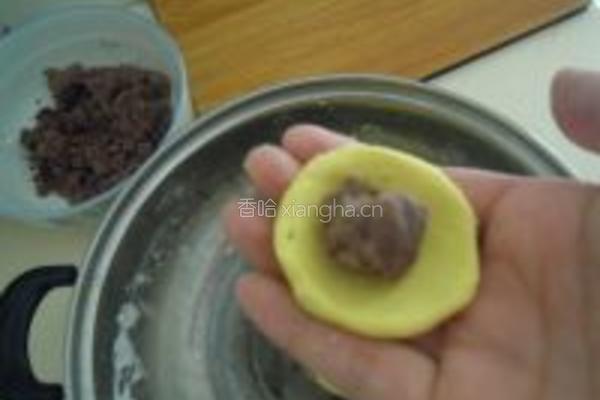 南瓜红豆汤圆的做法图解7