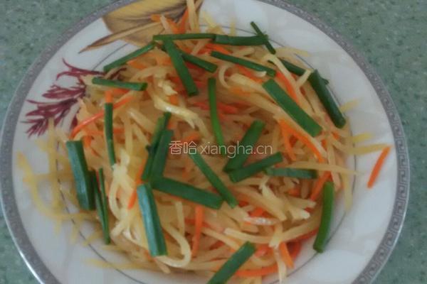 土豆丝炒胡萝卜丝