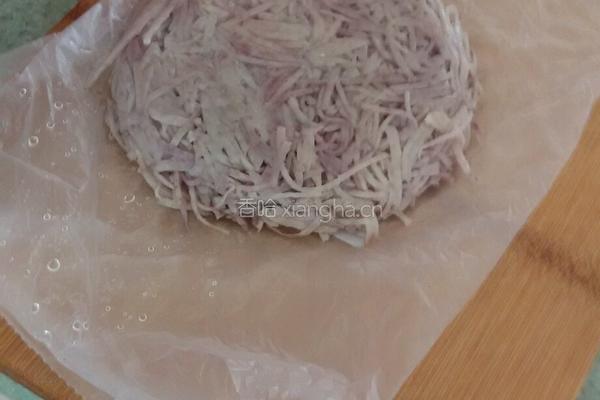 香煎芋头糯米糕的做法图解8