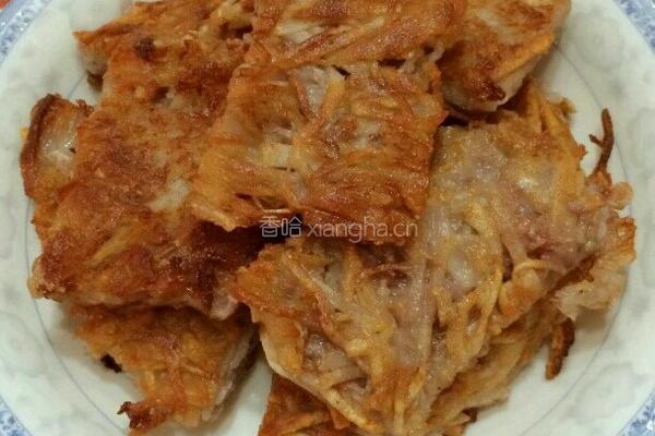 香煎芋头糯米糕的做法图解11