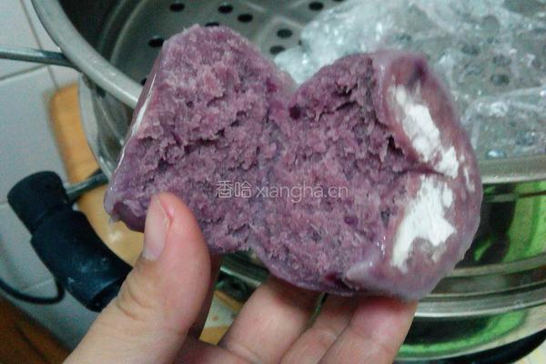蒸紫薯小饼的做法图解12