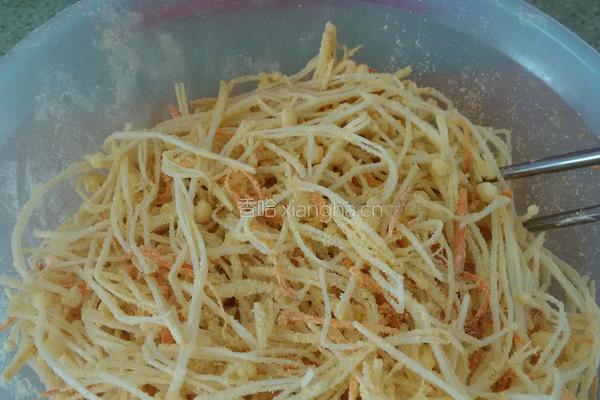 干炸金针菇的做法图解4